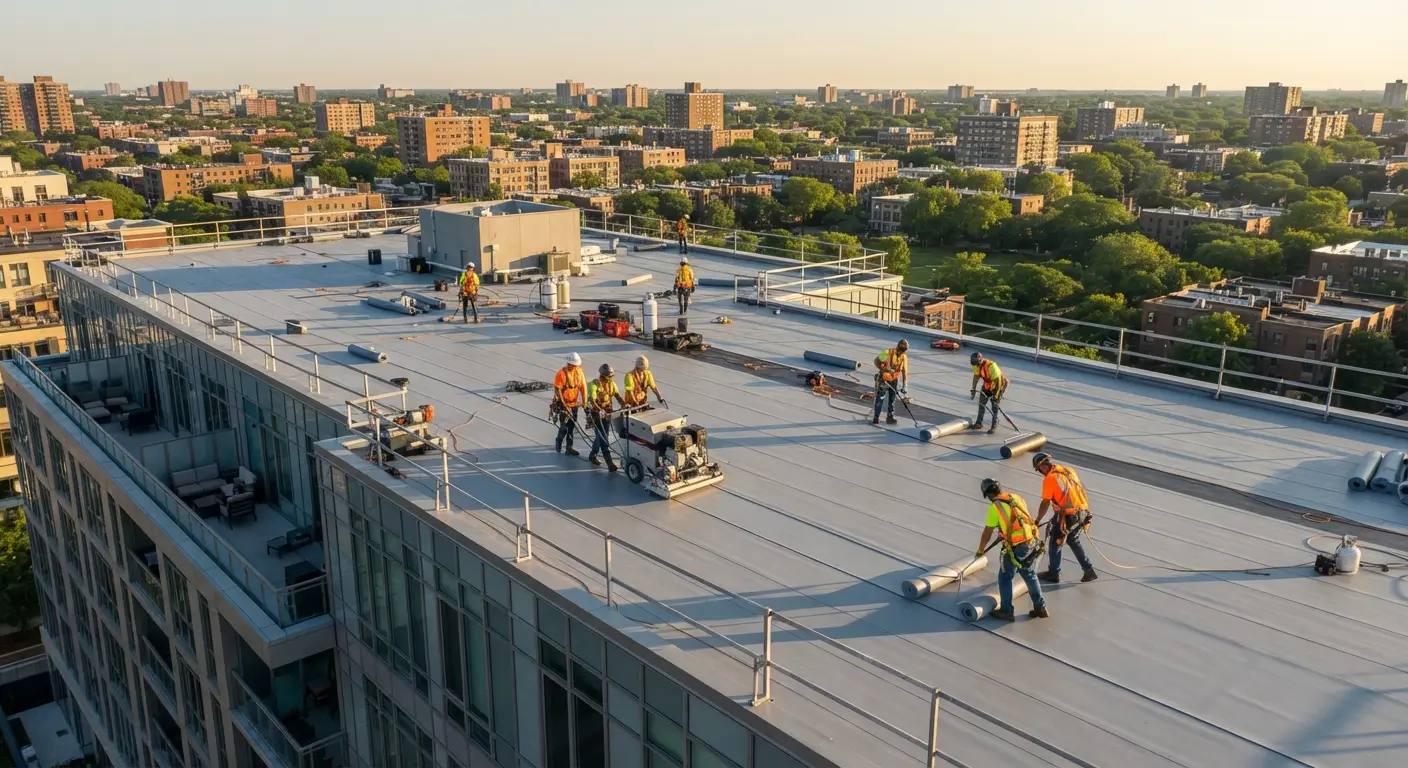 Featured flat roofing project in Beaumont TX